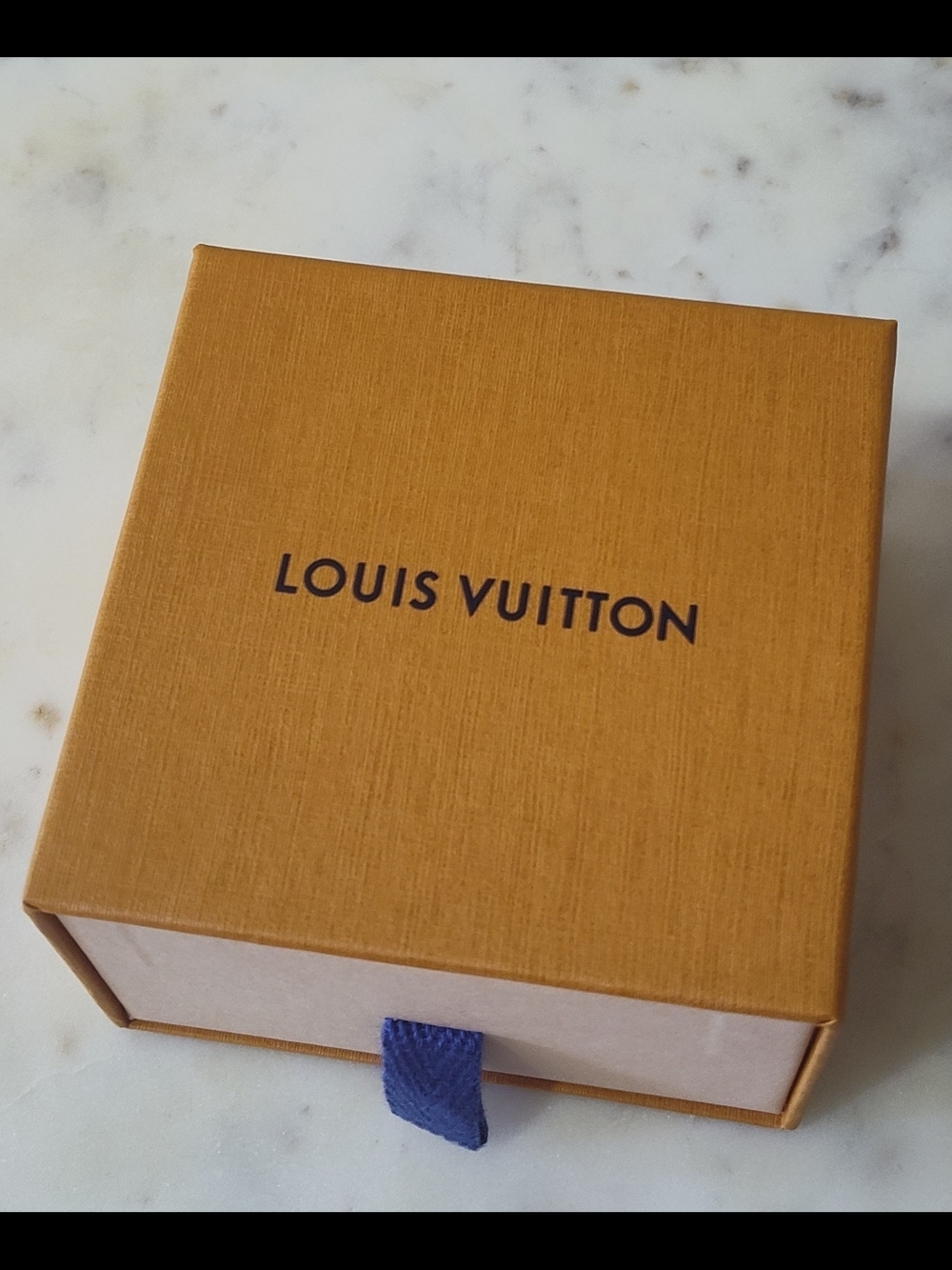 LOUIS VUITTON Small Drawer Gift Box Ribbon Pull Luxury Presentation Box EUC